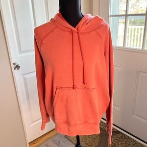 J Crew hooded sweatshirt in burnished barn color.